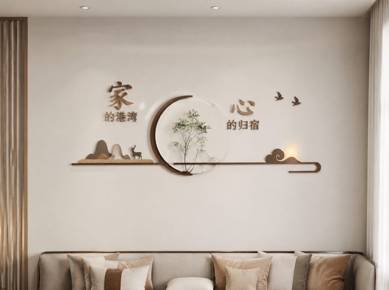 沙田镇发展历程墙与展馆画框系统